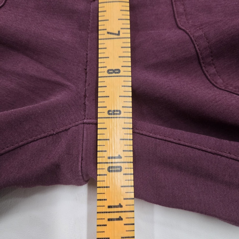 Lila Ryan Women's Pants Wine Colored Chino Straight Leg - Picture 12 of 15